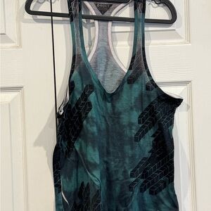 Roxy Green and Black Women's Tank Top